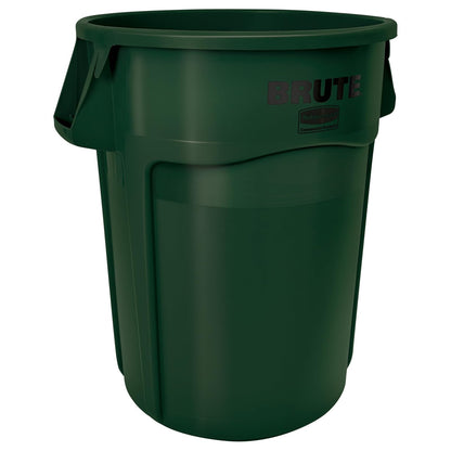 Rubbermaid Commercial BRUTE Contenedor de Residuos Industrial, 121 L - Verde - 44 Gallon