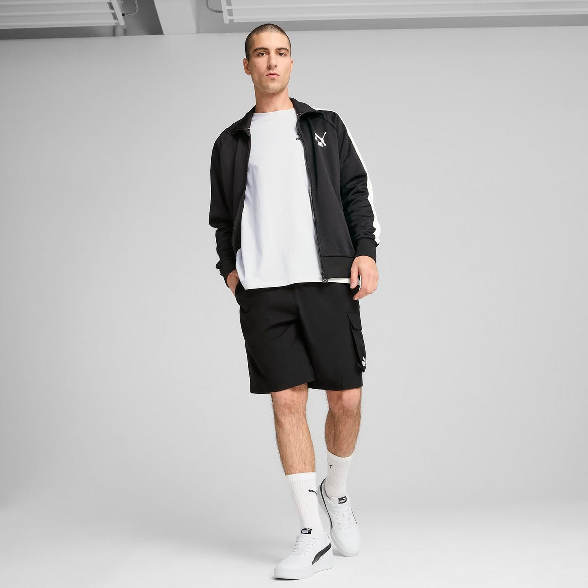 PUMA ESS No. 1 Logo Woven Cargo Shorts 9" Pantalones Cortos Tejidos Hombre