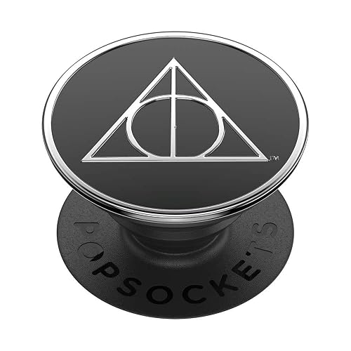 PopSockets PopGrip - Soporte expandible y Agarre con una Parte Superior Intercambiable para teléfonos Inteligentes y tabletas, Esmalte Reliquias de la Muerte