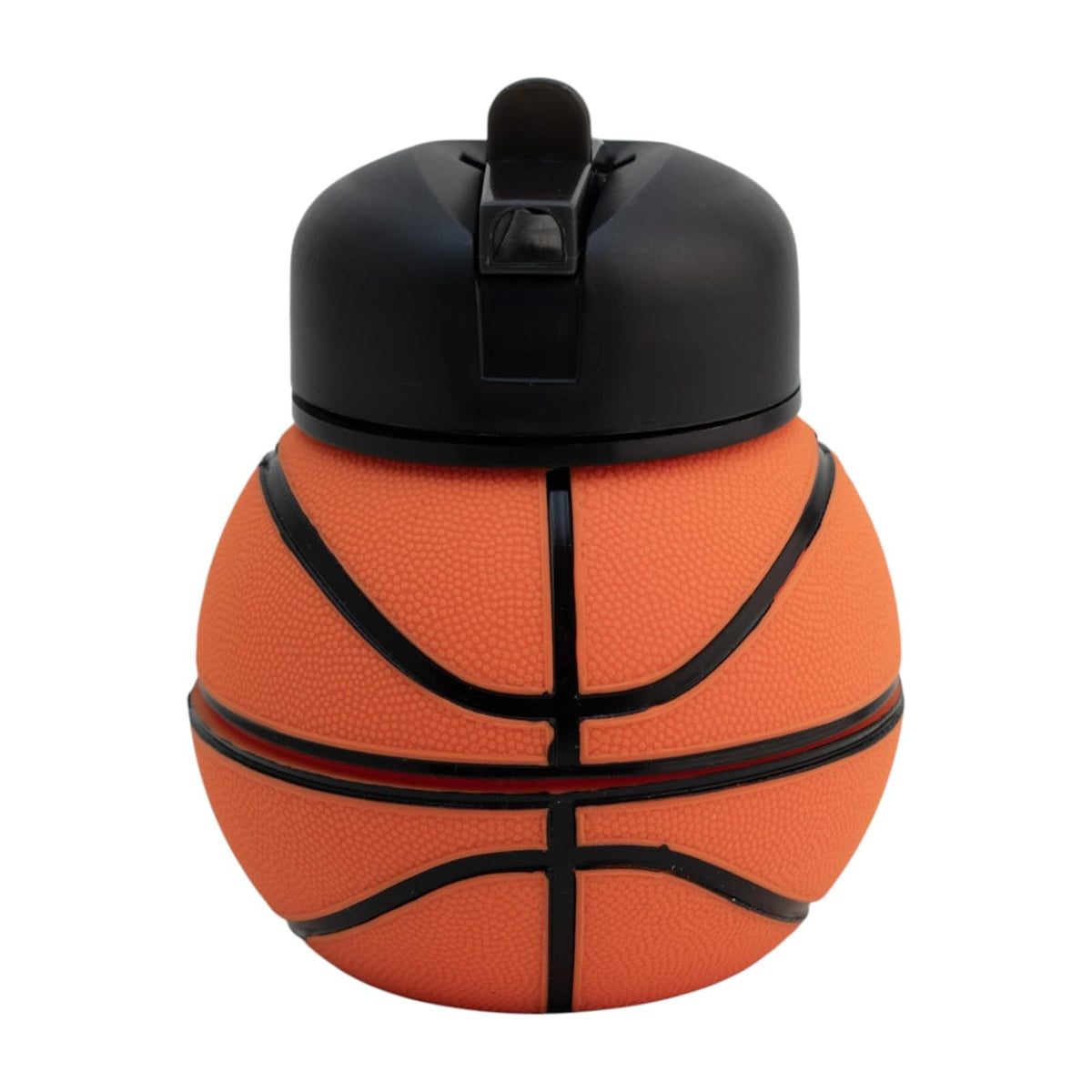 Top Choice - Botella de Agua Plegable en Forma de Pelota de , 550 ml, Botella Deportiva de Silicón Libre de BPA, Reutilizable y Expandible para Niños, Escolar y Deportes