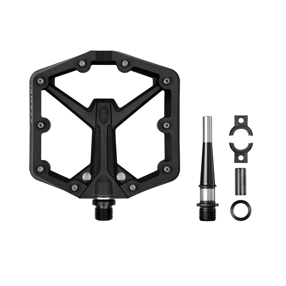 Crankbrothers - Pedal de Bicicleta Plano BMX/MTB - Pedal de Bicicleta de Plataforma, Perfil mínimo, Agarre Ajustable