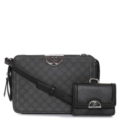 Nine West Bolsa crossbody para Mujer Negro RL5392301