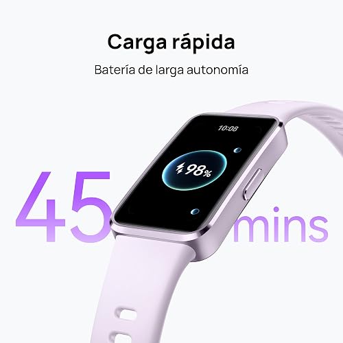 HUAWEI Band 10 Smartwatch, Monitoreo deportivo con IA, Monitoreo de sueño avanzado, Asistente de bienestar emocional, Carga rápida, Compatible con iOS y Android, Negro Polimero
