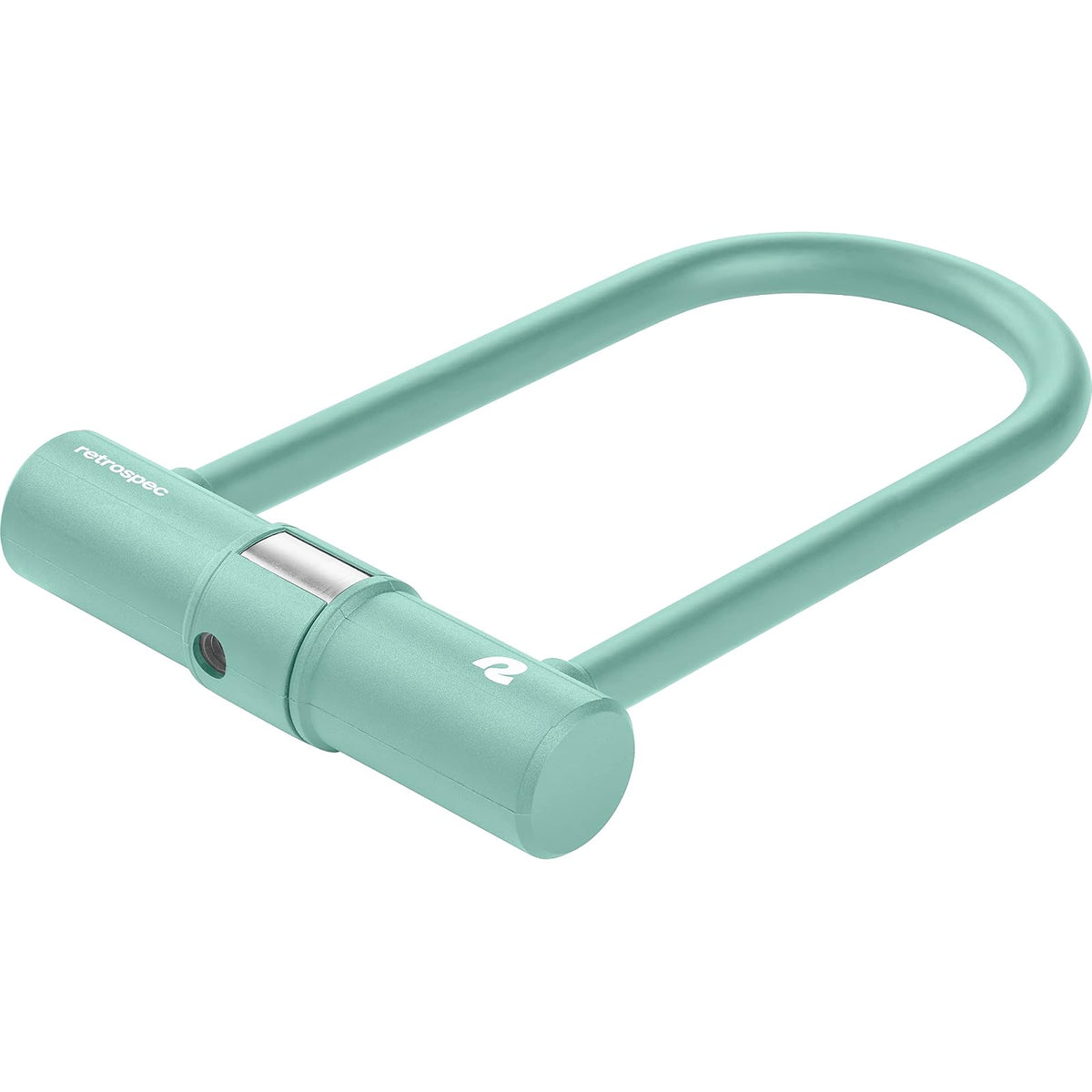 Retrospec Lookout - Candado para bicicleta con bloqueo en U de acero endurecido de 14 mm y cable de seguridad de 4 pies, protección antirrobo para de montaña y eléctricas