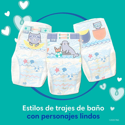 PAMPERS Splashers Pañales de Natación Talla S, 12 Unidades, Bebé 6 a 12 Kg