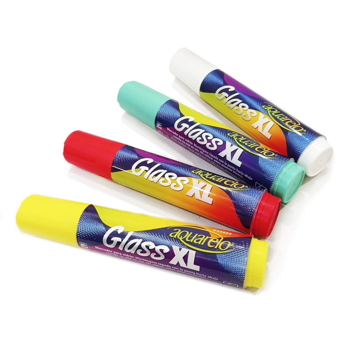 Azor Marcadores Para Vidrio 4 Piezas Aquarelo Glass XL 301.22025CS