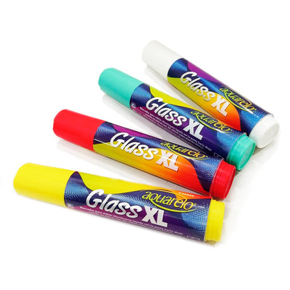 Azor Marcadores Para Vidrio 4 Piezas Aquarelo Glass XL 301.22025CS