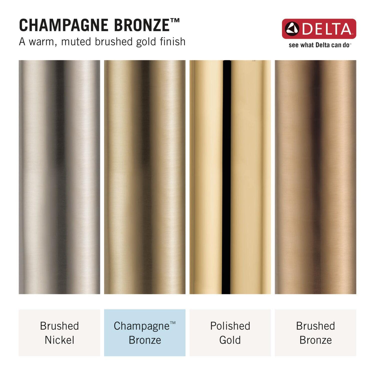 Delta DT051411 - Drenaje de ducha redondo prefabricado de 4 pulgadas, color bronce champaña