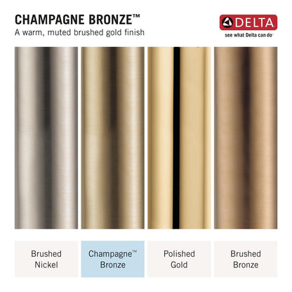 Delta DT051411 - Drenaje de ducha redondo prefabricado de 4 pulgadas, color bronce champaña