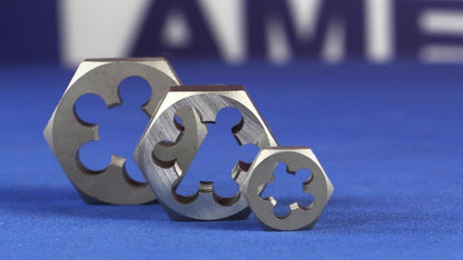 Drill America - Troquel hexagonal de acero al carbono de 1/4"-27, serie DWT