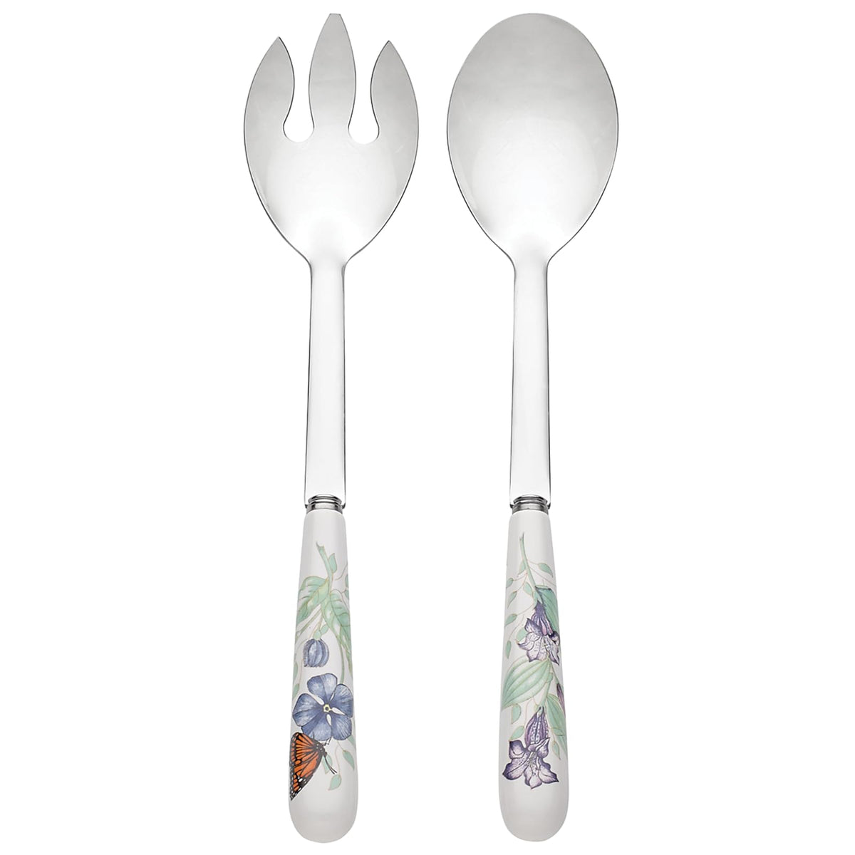 Lenox Butterfly Meadow 5-Piece Acero Inoxidable Place Setting, Juego de utensilios para servir, Blanco, 1