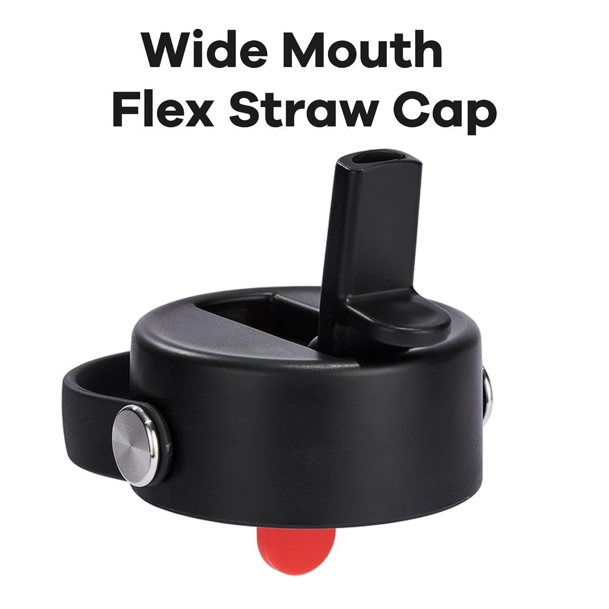 Gorra de paja flexible de boca ancha, color negro - WFS001