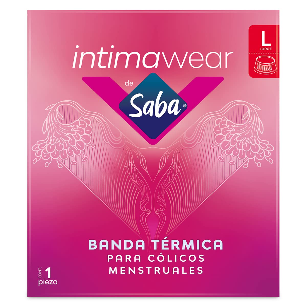 Saba Banda Térmica para Cólicos Menstruales Talla Grande