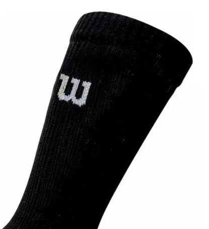 Wilson Calcetas para Hombre, Tejido Afelpado, Modelo B7627, Contenido: 1 Paquete con 20 Pares de Calcetas para Caballero, Color Negro con Detalles, 29 Amplio Alto
