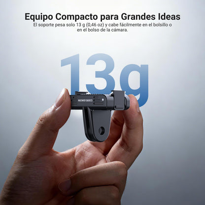 NEEWER Basics Magnetic Quick Release Mount Adapter Adaptador Compatible con dji Osmo Nano,Soporte Base Fuerte Magnética Doble Dirección para Cámara Acción Accesorios,para Grabación Video Vlogs, AC057