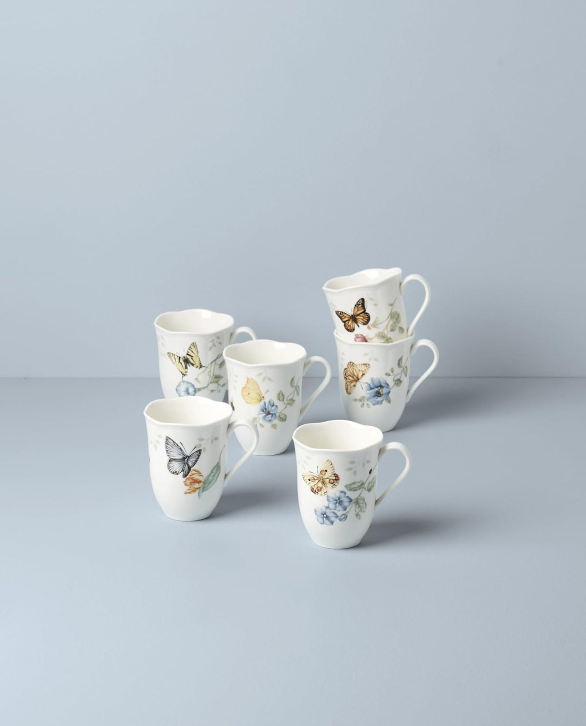 Lenox 892798 Butterfly Meadow - Juego de tazas de 6 piezas
