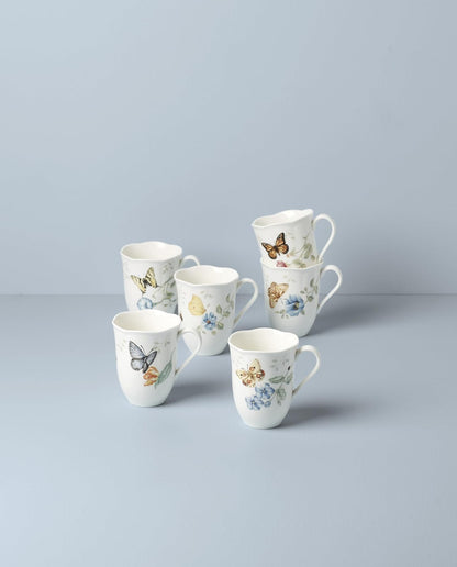 Lenox 892798 Butterfly Meadow - Juego de tazas de 6 piezas