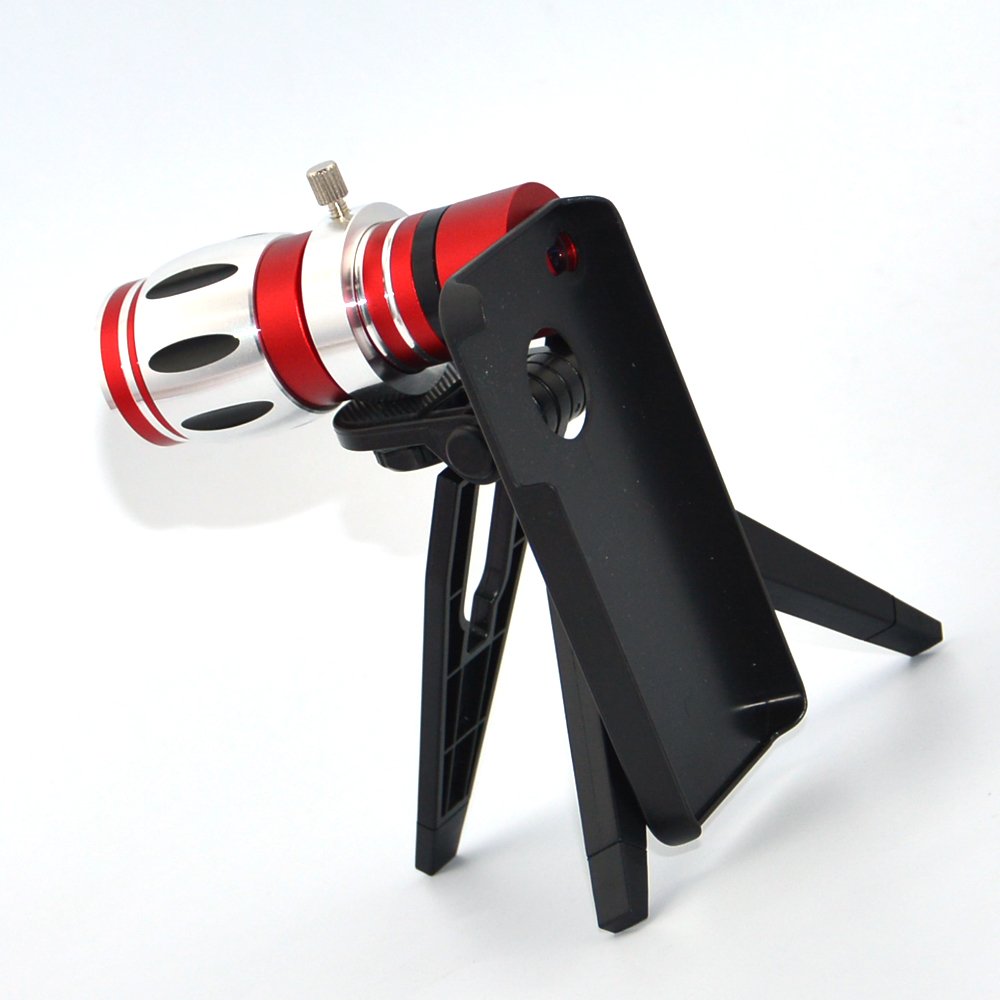 Apexel 12.5x Zoom Long Focus Camera Lens with Mini Tripod/Back Cover for Apple iPhone 5/5S