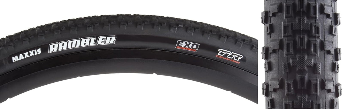 Maxxis Rambler Dual Compound Exo - Neumático Plegable sin cámara | 3C MaxxTerra Tread, EXO/EXO+/DoubleDown/Downhill, carcasa sin cámara lista, tracción específica trasera