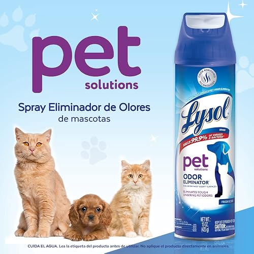 Lysol® Pet Solutions Spray Desinfectante Antibacterial para Superficies y eliminador de olores 425 g