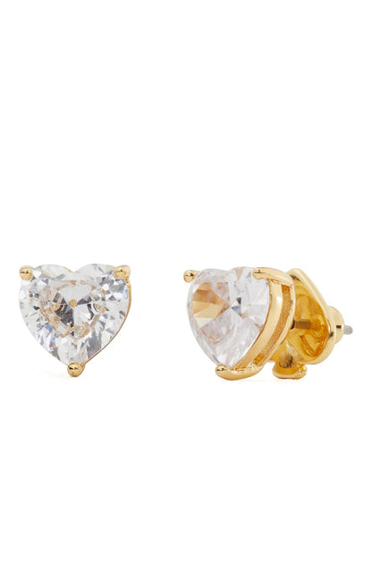 Kate Spade New York - arete de corazón con texto "My Love"