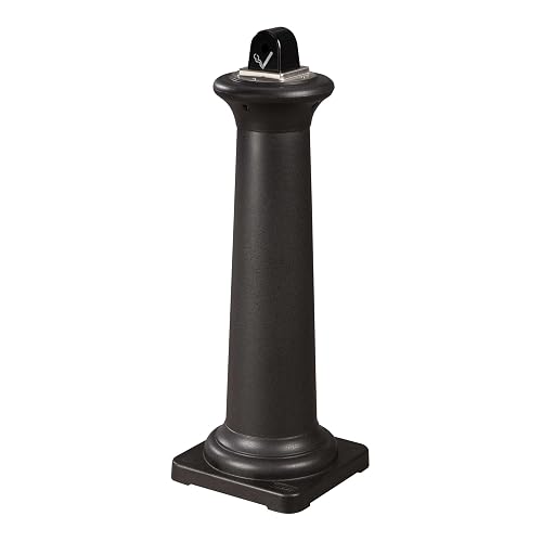 Rubbermaid Commercial Products GroundsKeeper - Receptáculo para fumadores Toscana, metal negro para exteriores para parques, centros comerciales al aire última intervensión y hoteles