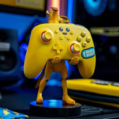 Exquisito Juego: Peely - Driver Original y Soporte para teléfono, Soporte para Dispositivo Coleccionable de plátano Amarillo, Figura Oficial