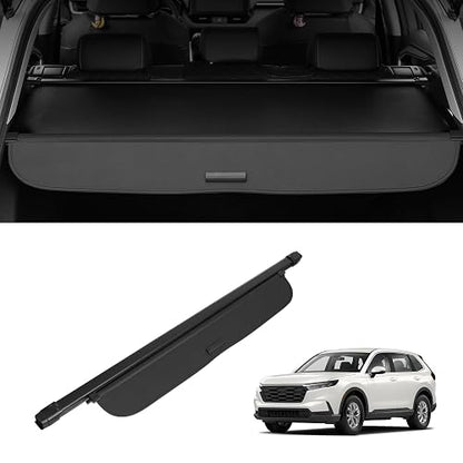 VEVOR Funda de Carga Retráctil Impermeable Mejorada de Maletero, Protección de Seguridad para Honda CRV 2023-2025 5 Plazas Resistente a los Rayos UV con Aleación Aluminio, PVC, Textura de Cuero