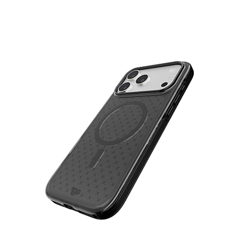 Tech21 EvoCheck - Funda para iPhone 17 Pro MAX, Color Ahumado/Negro, Funda Protectora Delgada, protección contra Impactos, Compatible con MagSafe