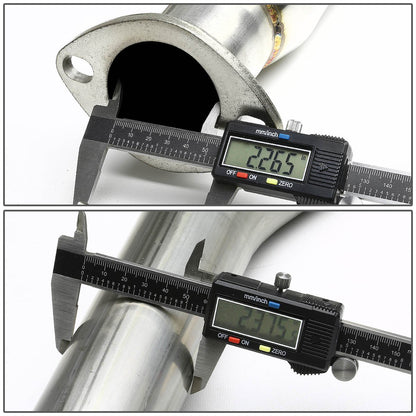 DNA Motoring CBE-HC922-NRT Sistema de Escape Trasero de Acero Inoxidable para Honda Civic 1992-2000