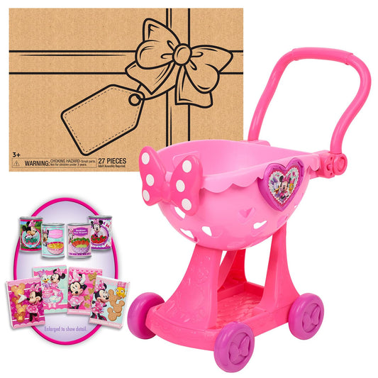 Just Play - Carrito de Compras de Minnie's Happy Helpers Bowtique, con Licencia Oficial para niños de 3 años
