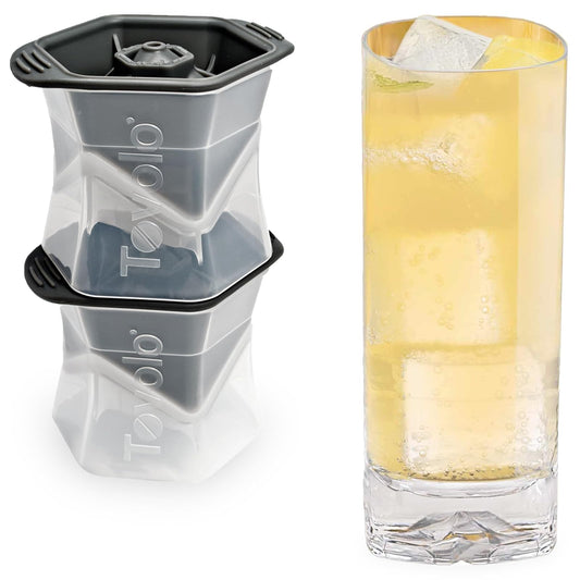 Tovolo Colossal Molde para cubos de hielo - Juego de 2