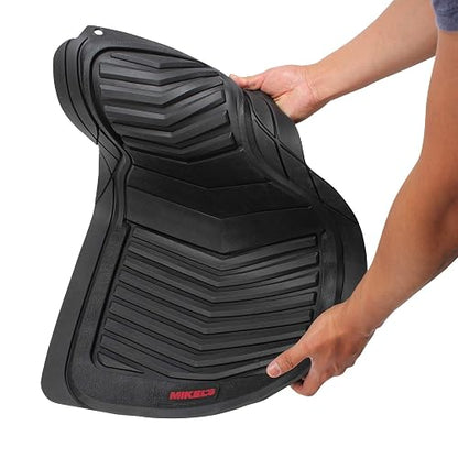 MIKEL´S Mikel's TA-4 Tapetes de Hule Color Negro Premium para Auto