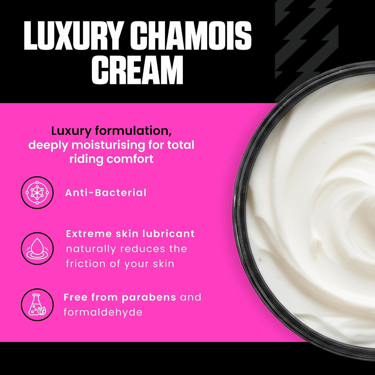 Muc-Off LUXURY Chamois Cream 250ml | Cremasilla, natural, previene rozaduras, para ciclismo