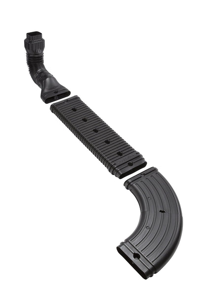 StealthFlow 4631 - Codo ajustable, 1 unidad (paquete de 1), color negro