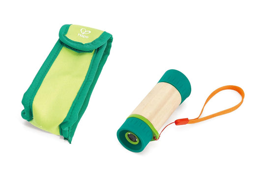Hape - Telescopio Ajustable | Equipo espía de bambú para niños con Aumento 8X