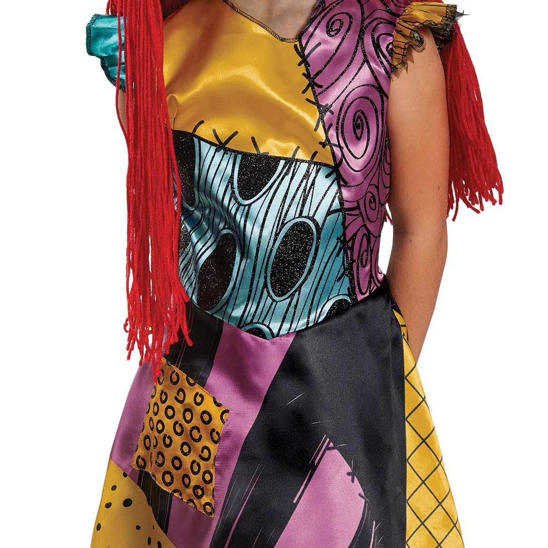 Disguise Disney Sally Nightmare Before Christmas Disfraz de Lujo para niñas, L (10-12)