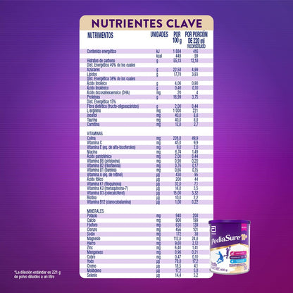 PediaSure 10+ Vainilla- Alimentación Especializada Polvo 400g | Formula especializada para adolescentes de 10 a 15 años con nutrientes esenciales que apoyan al crecimiento de los huesos.