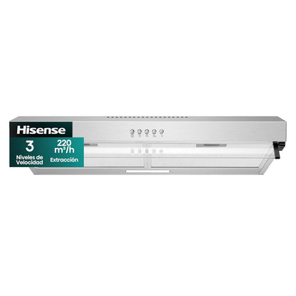 Hisense Campana de Cocina Telescópica 76 cm Acero Inoxidable - Acero Inoxidable