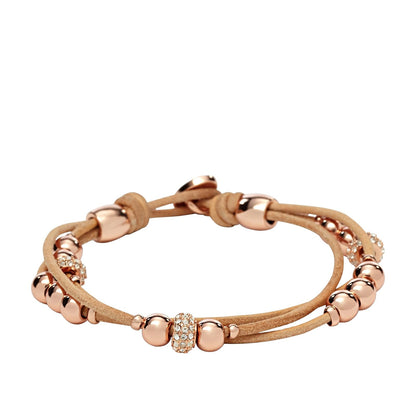 Fossil Pulsera de Latón para Mujer