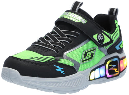 Skechers S-Lights Light Storm 3.0 tenis para niño - 17.0 cm - Negro - Lime