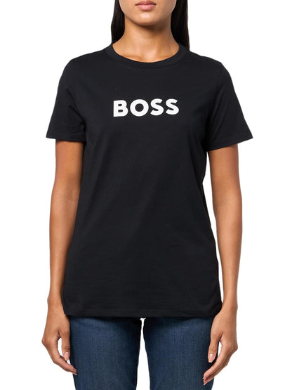 Boss - Playera de algodón con Logotipo Grande para Mujer