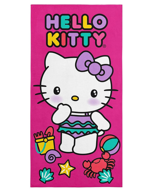 Northwest Hello Kitty Toalla de Playa de Microfibra, 76.2 x 152.4 cm, Hello Beach - Hello Beach