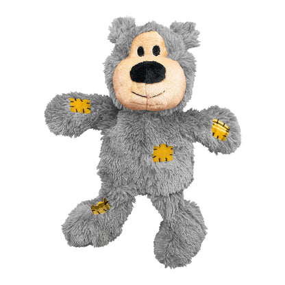 KONG - Oso de peluche Wild Knots, color Multicolor, Chico/Mediano
