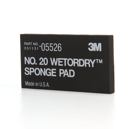 3M Respaldo Suave Para Lija Microfina Automotriz | 1 almohadilla, flexible, de larga duración, esponja automotriz, color negro