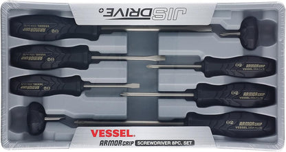 Destornillador VESSEL ARMOR GRIP 8 unidades Juego (JISDRIVE) No.550A8PTU (Anterior)