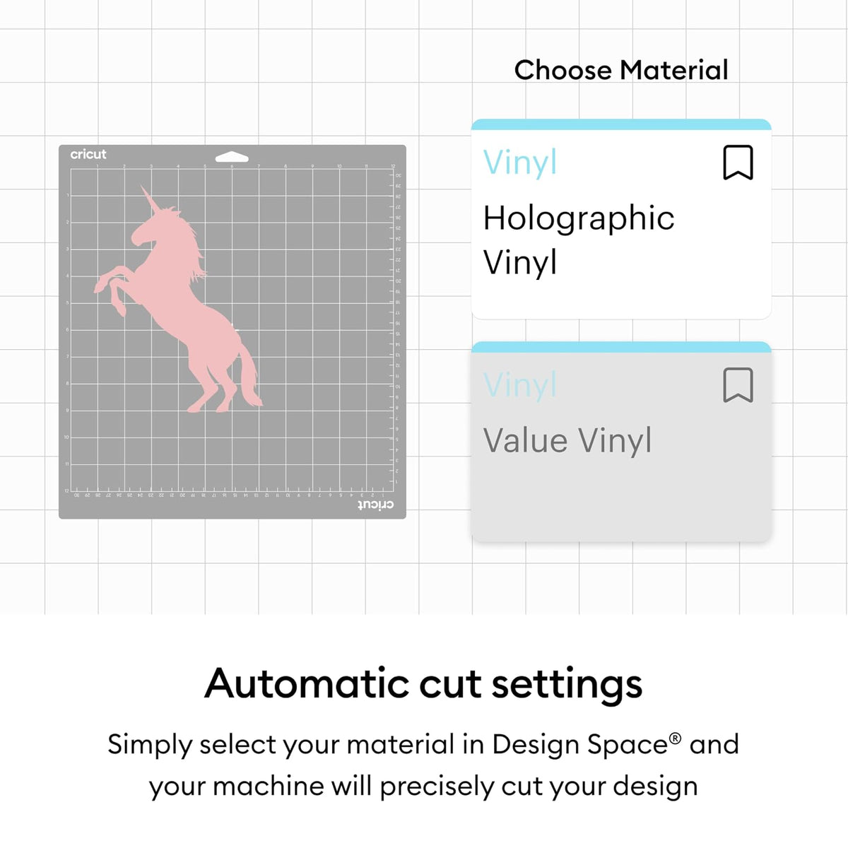 Cricut Vinilo Holográfico Permanente Muestreador Mítico | 12x12 in, 10 hojas, adhesivo permanente, resistente a intemperie, superficies planas