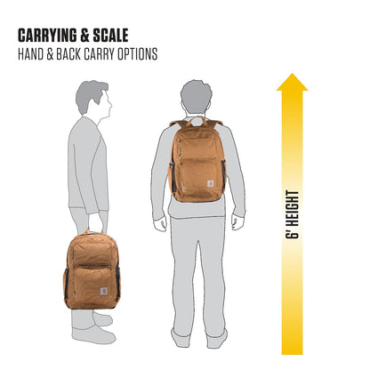 Carhartt 28l Dual-compartment Backpack, Durable Pack With Laptop Sleeve and Duravax Abrasion Resistant Base Mochila 28L Unisex adulto