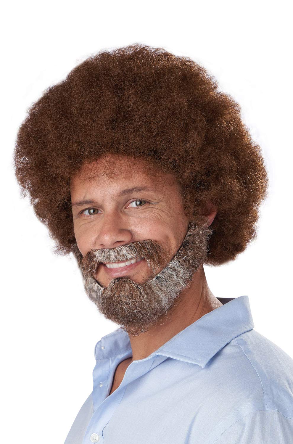 California Costumes Mens Joyful Painter Wig, Beard & Moustache - marrón - Joyful Painter Wig, Beard & Moustache