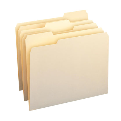 Smead File Folder, 1/3-Cut Tab, Letter Size, Manila, 200 per Box (10382)